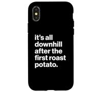 Funny British Phrase Roast Potato Carcasa para iPhone X/XS
