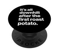 Funny British Phrase Roast Potato PopSockets PopGrip Adhesivo