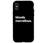 Funny British Slang Bloody Marvellous Carcasa para iPhone X/XS