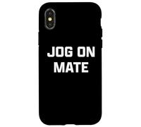 Funny British Slang Jog On Mate Carcasa para iPhone X/XS