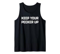 Funny British Slang Keep Your Pecker Up Camiseta sin Mangas