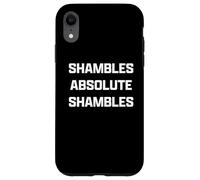 Funny British Slang Shambles Absolute Shambles Carcasa para iPhone XR