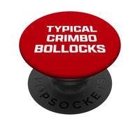 Funny British Slang Typical Crimbo Bollocks PopSockets PopGrip Adhesivo