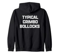 Funny British Slang Typical Crimbo Bollocks Sudadera con Capucha