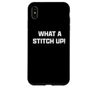 Funny British Slang What A Stitch Up Carcasa para iPhone XS MAX