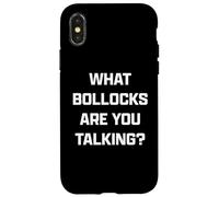 Funny British Slang What Bollocks Are You Talking? Carcasa para iPhone X/XS