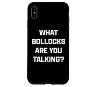 Funny British Slang What Bollocks Are You Talking? Carcasa para iPhone XS MAX