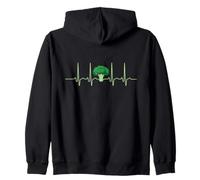Funny Broccoli Heartbeat I Love Veggies For Kids Girls Boys Sudadera con Capucha
