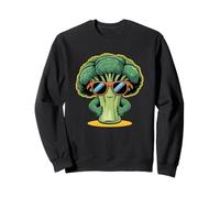 Funny Broccoli Lover Cartoon with Sunglasses For Girls Boys Sudadera