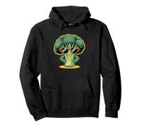 Funny Broccoli Lover Cartoon with Sunglasses For Girls Boys Sudadera con Capucha
