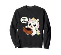 Funny Broke Kawaii Unicorn See No Money - Cartera vacía Sudadera
