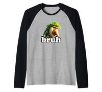 Funny Bruh Giant Feet Tree BRR BRR Patapim Camiseta Manga Raglan