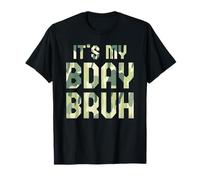 Funny Bruh It's MY Birthday Plan Oficial 7th 8th Party Camiseta