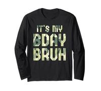 Funny Bruh It's MY Birthday Plan Oficial 7th 8th Party Manga Larga