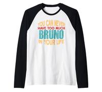 Funny Bruno - Camiseta Personalizada con el Nombre de Broma Camiseta Manga Raglan