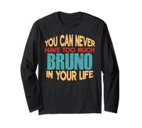Funny Bruno - Camiseta Personalizada con el Nombre de Broma Manga Larga