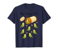 Funny Budgie My Happy Pills Animal Lover Niños Niñas Niños Camiseta