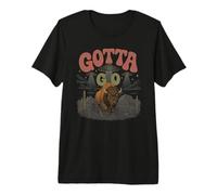 Funny Buffalo Gotta Go OVNI Alien Desert Design Western Humor Camiseta Premium