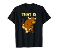 Funny Bull Pun - Humor de Inodoro de Dibujos Animados That Is Bullshit Camiseta