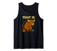 Funny Bull Pun - Humor de Inodoro de Dibujos Animados That Is Bullshit Camiseta sin Mangas