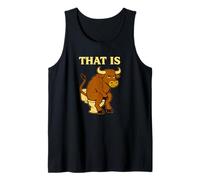 Funny Bull Pun - Humor de Inodoro de Dibujos Animados That Is Bullshit Camiseta sin Mangas