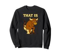 Funny Bull Pun - Humor de Inodoro de Dibujos Animados That Is Bullshit Sudadera