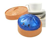 Funny Bun Sensory Game, Adult Stress Relief Toy, Small Size for Calming Play, Slow Rising Detail Feature, Fun Utility Category, Cute Food Stress Toy for Home Office Classroom Travel Party Holiday Use