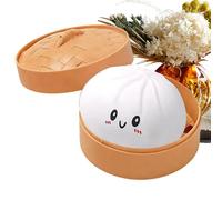 Funny Bun Sensory Game, Adult Stress Relief Toy, Small Size for Calming Play, Slow Rising Detail Feature, Fun Utility Category, Cute Food Stress Toy for Home Office Classroom Travel Party Holiday Use