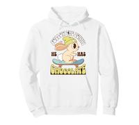 Funny Bunny Chocolate Skateboard Saying Sudadera con Capucha