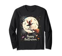 Funny Bunny Witch Spooky Ghost Candy Halloween Costume Manga Larga