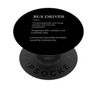 Funny Bus Driver Definición Diccionario Sarcástico PopSockets PopGrip Adhesivo