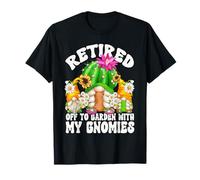 Funny Cactus Mom Retirement GNOME For Women Retired Grandma Camiseta