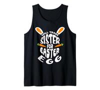 Funny cambiará a su Hermana por un Huevo, Feliz Domingo de Pascua Camiseta sin Mangas