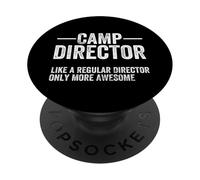 Funny Camp Director Consejero Divertido Grandes Directores Camping PopSockets PopGrip Adhesivo