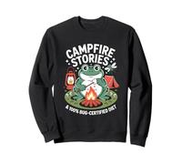 Funny Campfire Frog Camping Stories Vacaciones Sudadera