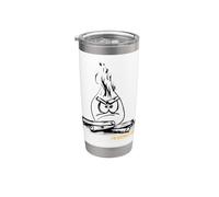Funny Campfire Juego de palabras I'm Burned Out Vaso térmico de acero inoxidable de doble pared