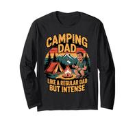 Funny Camping Dad Like a Regular Dad but Intense Manga Larga