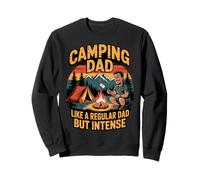 Funny Camping Dad Like a Regular Dad but Intense Sudadera