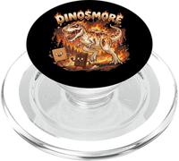Funny Camping Smores T-Rex Dinosaur Campfire S'Mores Joke PopSockets PopGrip para MagSafe