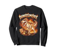 Funny Camping Smores T-Rex Dinosaur Campfire S'Mores Joke Sudadera