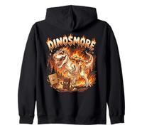 Funny Camping Smores T-Rex Dinosaur Campfire S'Mores Joke Sudadera con Capucha