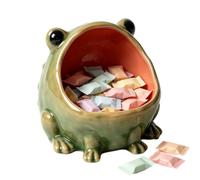 Funny Candy Dish - Ceramic Frog Candy Holder, Halloween Serving Bowl Decor