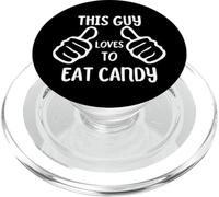 Funny Candy Lover This Guy Loves to Eat Candy PopSockets PopGrip para MagSafe