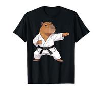 Funny Capybara Doing Karate Samurai Ninja Capybara Camiseta