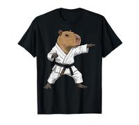 Funny Capybara Doing Karate Samurai Ninja Capybara Camiseta