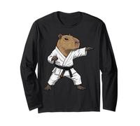 Funny Capybara Doing Karate Samurai Ninja Capybara Manga Larga