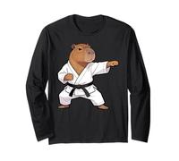 Funny Capybara Doing Karate Samurai Ninja Capybara Manga Larga