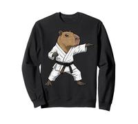 Funny Capybara Doing Karate Samurai Ninja Capybara Sudadera
