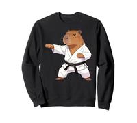 Funny Capybara Doing Karate Samurai Ninja Capybara Sudadera