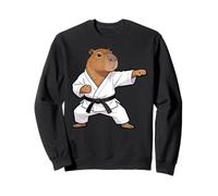 Funny Capybara Doing Karate Samurai Ninja Capybara Sudadera